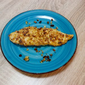 Frango com crosta de Castanhas
