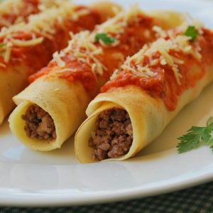Panqueca de Carne com Queijo
